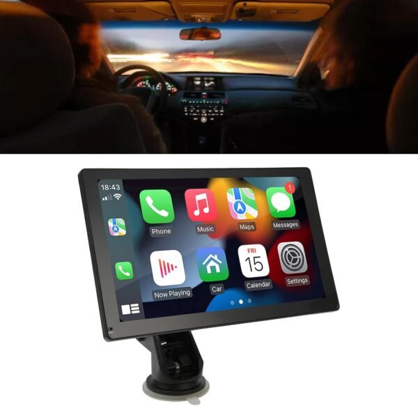 Kabelloser Autobildschirm, 7 Zoll, Musik / Spiegelverbindung / Navigation für alle Autos, die Rückfahrkamera muss mit dem entsprechenden Kabel im Fahrzeug verbunden werden, neu für 2025 - Image 7
